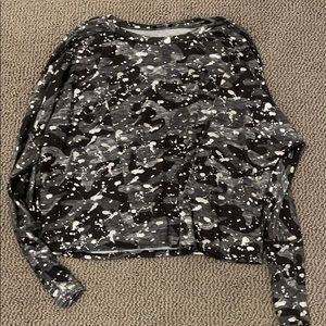Terez Foil Splatter Top
